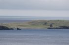 Mousa Island from Mainland, showing the broch.