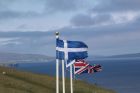 Shetland flag &amp; Union flag. Scottish flag is not prominent.